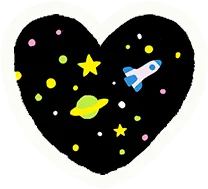 ハート ディープブラック(黒)