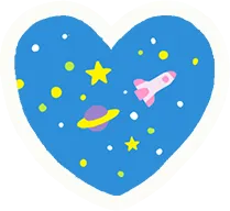 ハート ウルトラマリンブルー(青)