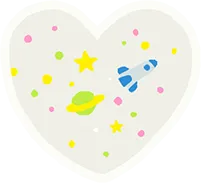 ハート ピュアホワイト(白)