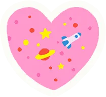 ハート エンジェルピンク